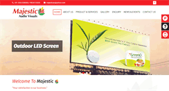Desktop Screenshot of majesticaudiovisuals.com